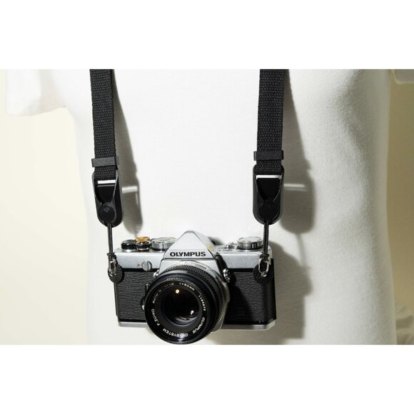 Handcrafted Vintage Style Black Camera Strap 38-50" w/ Peak  Design Anchors - Picture 7 of 10
